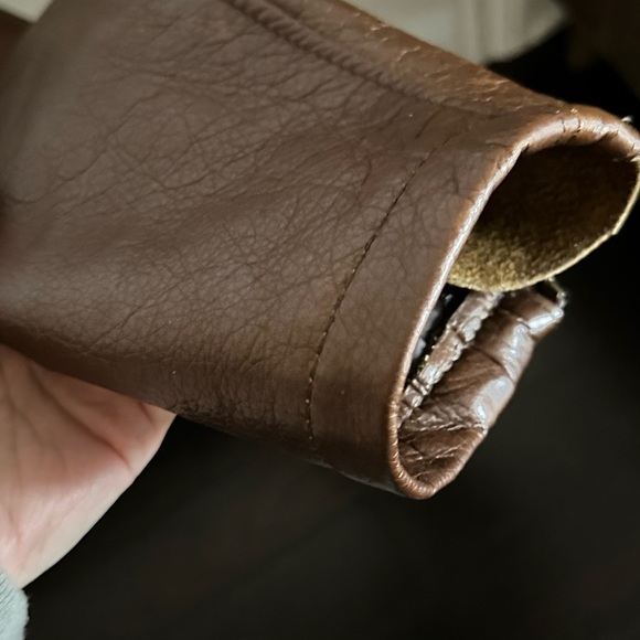 Men’s Schott Brown Leather Jacket 519 Size M - Picture 8 of 16